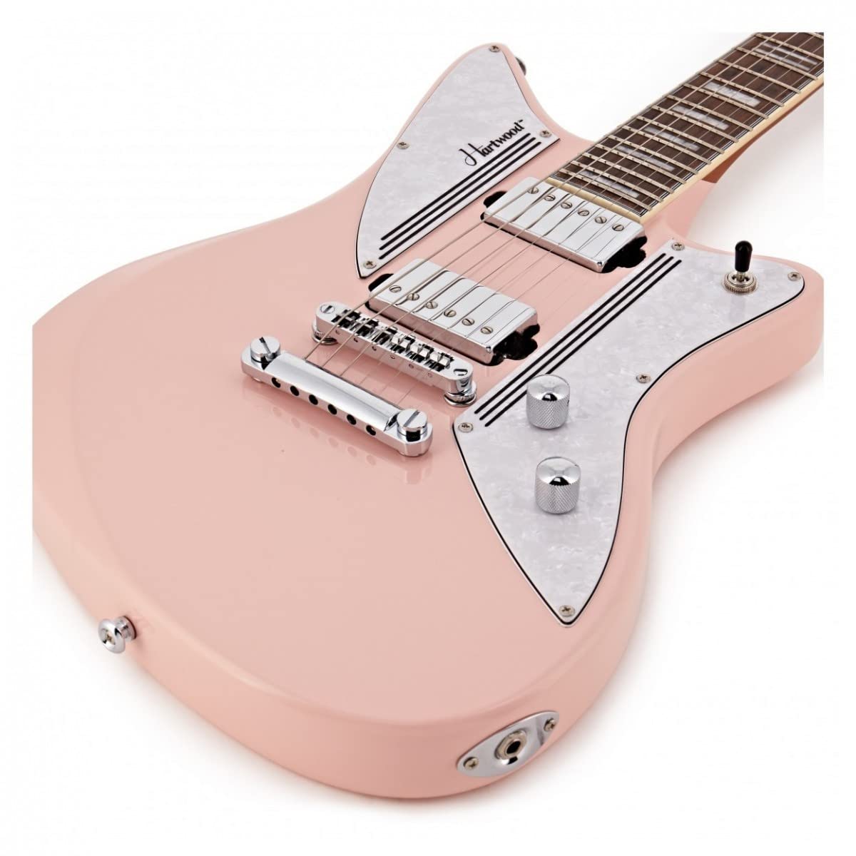 Hartwood Offset Vintage Style E-Gitarre, Strawberry Milkshake