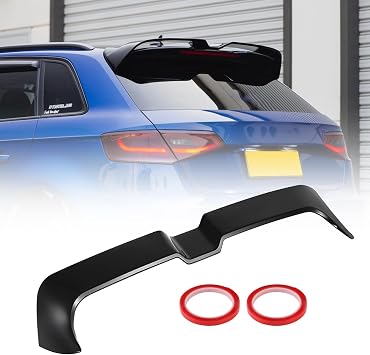 Rear Roof Spoiler Compatible for Audi A3 S3 RS3 8V Sportback 5 Door 2013-2020 Rear Roof Lip Splitter Roof Boot Spoiler Gloss Black