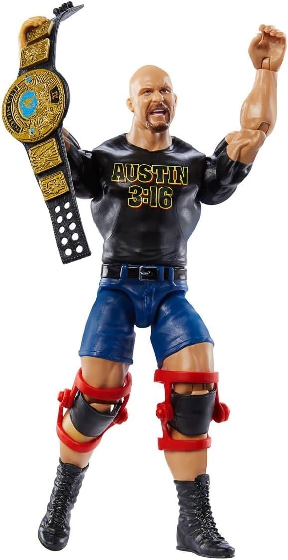 WWE Champions 2024 Wave 2 Stone Cold Steve Austin with Attitude Era Title Action Figure