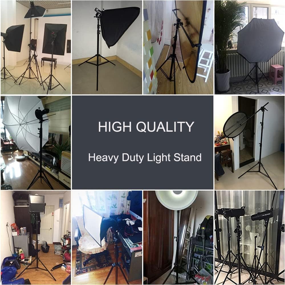 Popular Spring Cushioned Light Stand Heavy Duty Light Stand Photography Stand 8.5ft/2.6m Photography Lighting Tripod Stand Aluminum Alloy Flashes Stand Ring Light Tripod Stand for Studio, Softbox, Reflector Cheap Spring Cushioned Light Stand Heavy Duty Light Stand Photography Stand 8.5ft/2.6m Photography Lighting Tripod Stand Aluminum Alloy Flashes Stand Ring Light Tripod Stand for Studio, Softbox, Reflector