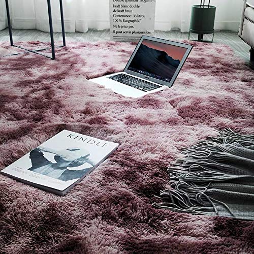 Chemin de table en peluche gris clair 80x200 cm avec revers antidérapant