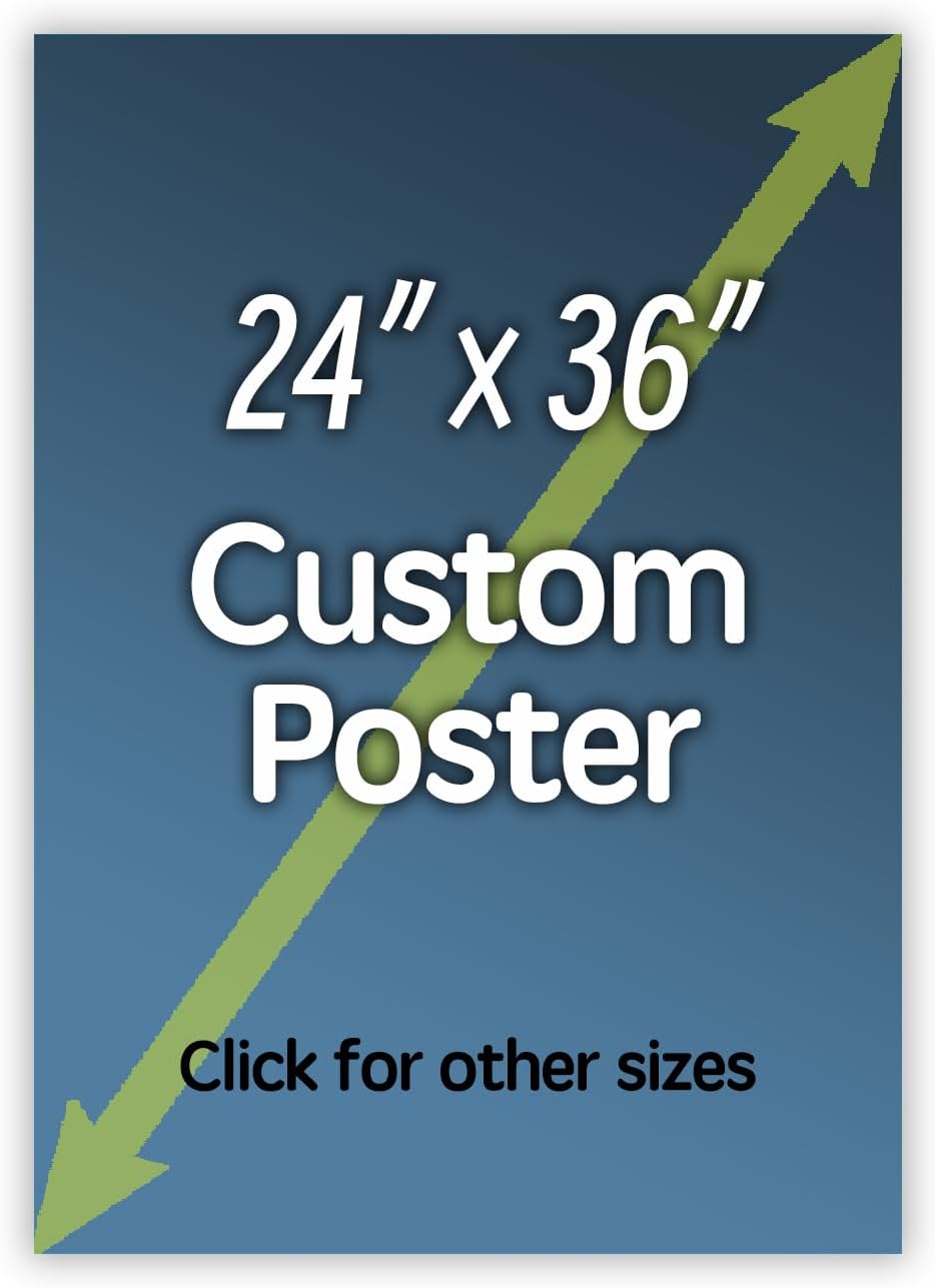 DP BOUTIQUE Custom Poster Prints - Upload Your Image/photo - Personalized Picture to Poster Printing, Wall Art Prints (24x36inches)