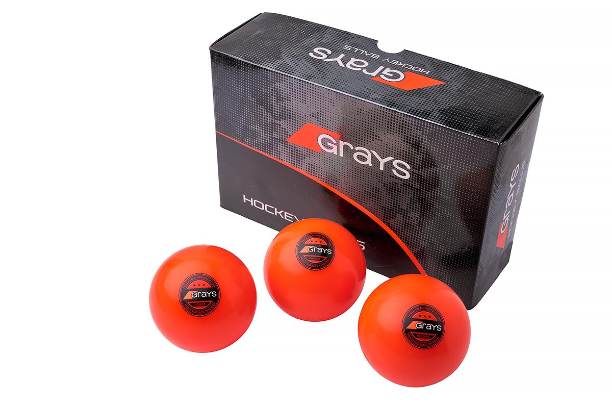 3 Bolas Hockey Hierba Indoor Orange Grays