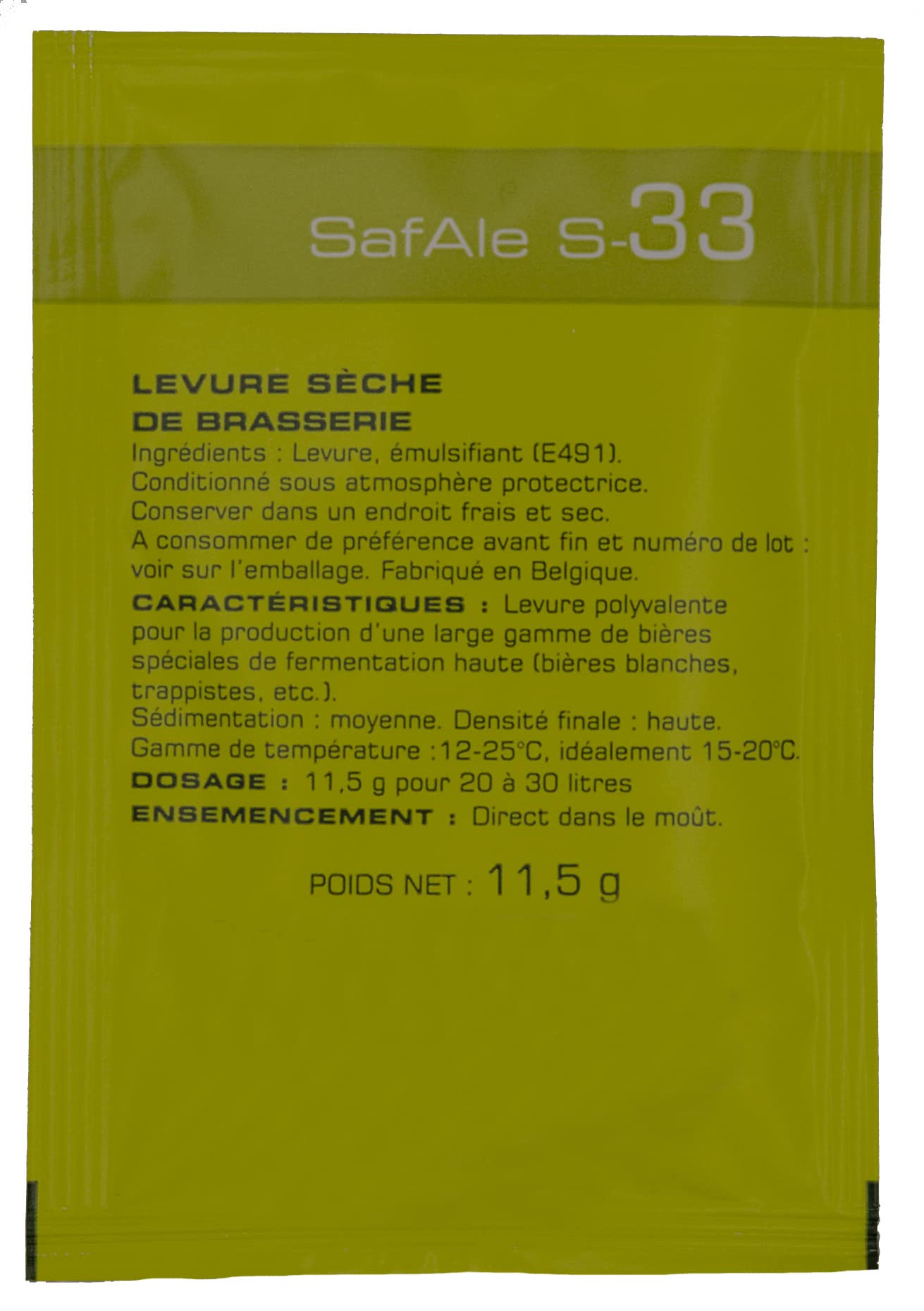 Fermentis lievito di birra US-05 W 34/70 S-33 S-23 alta fermentazione bassa fermentazione (S-33)