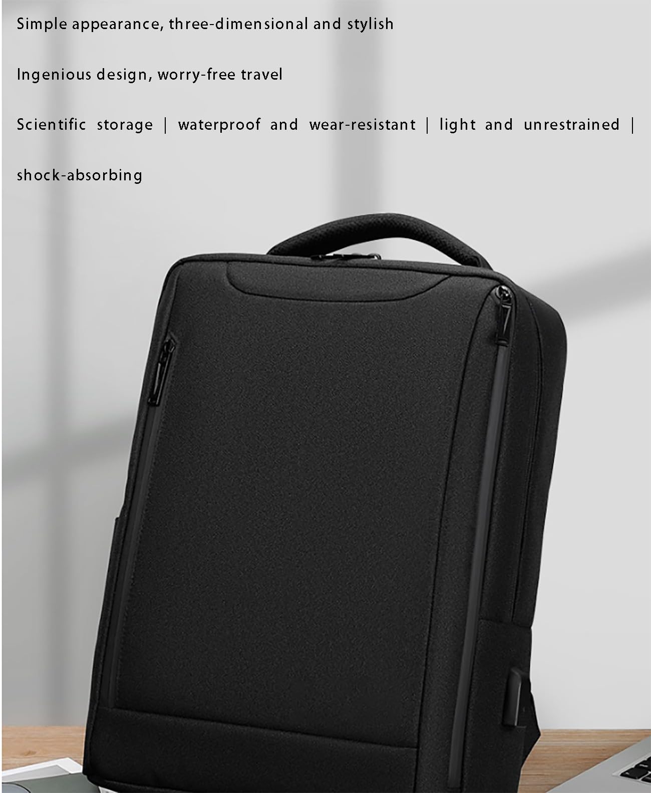 Borsa da lavoro con porta USB, Zaino impermeabile per computer, Borsa per laptop da lavoro Zaino da lavoro per uomini e donne Ottieni più spazio per trasportare più oggetti B,45 * 15 * 32cm
