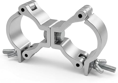 Miniatura 9 de Abrazadera de luz de escenario, abrazaderas O de carga de 22 libras/165 libras/220 libras de aleación de aluminio para DJ, montaje de gancho de