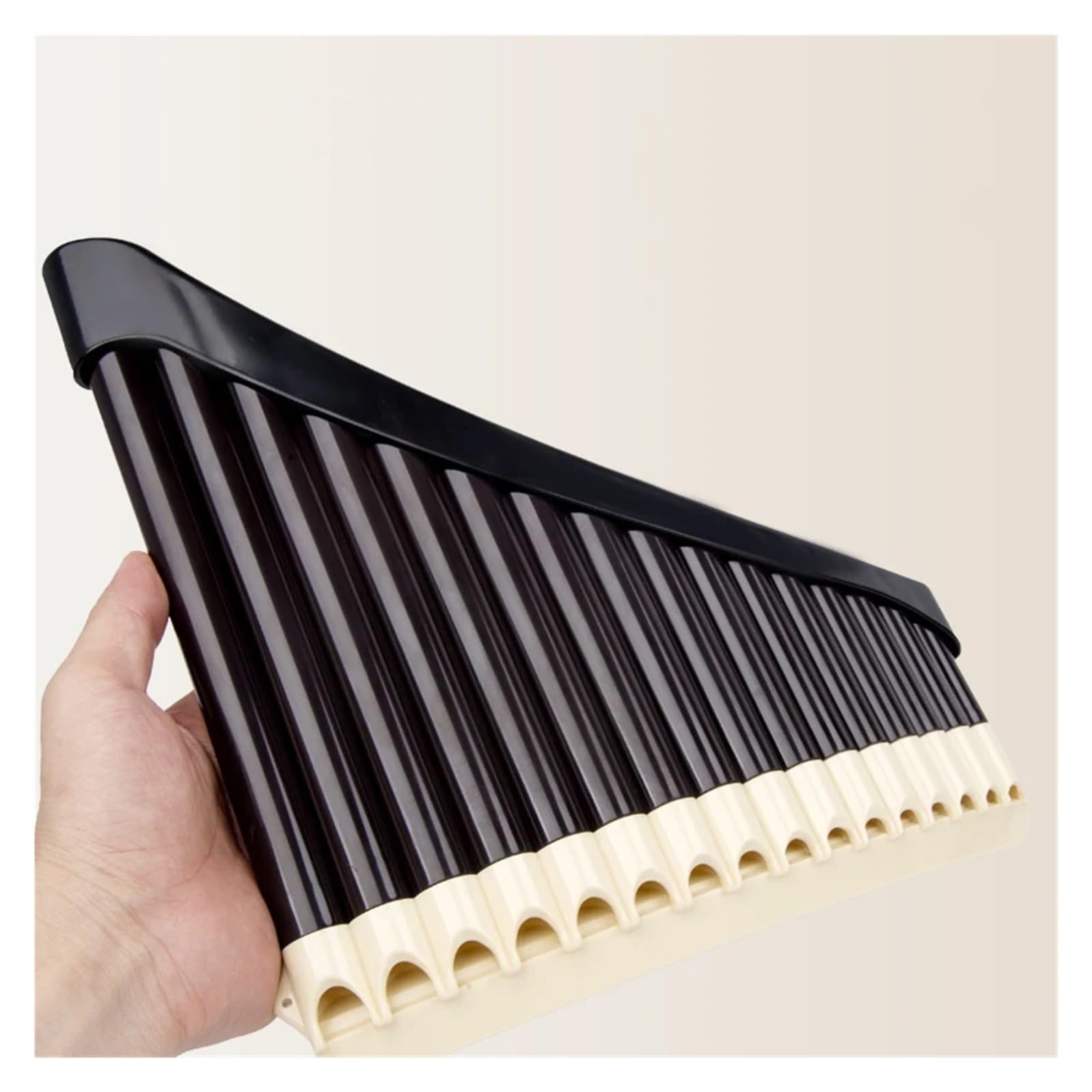 Mini flauto di Pan portatile 1pc Pan Flauto 16/18 Tubi di AC Tono Accordabile Flauta Abs Base Panflute Professionale Tubo Strumento Musicale(18 Hole-Brown)