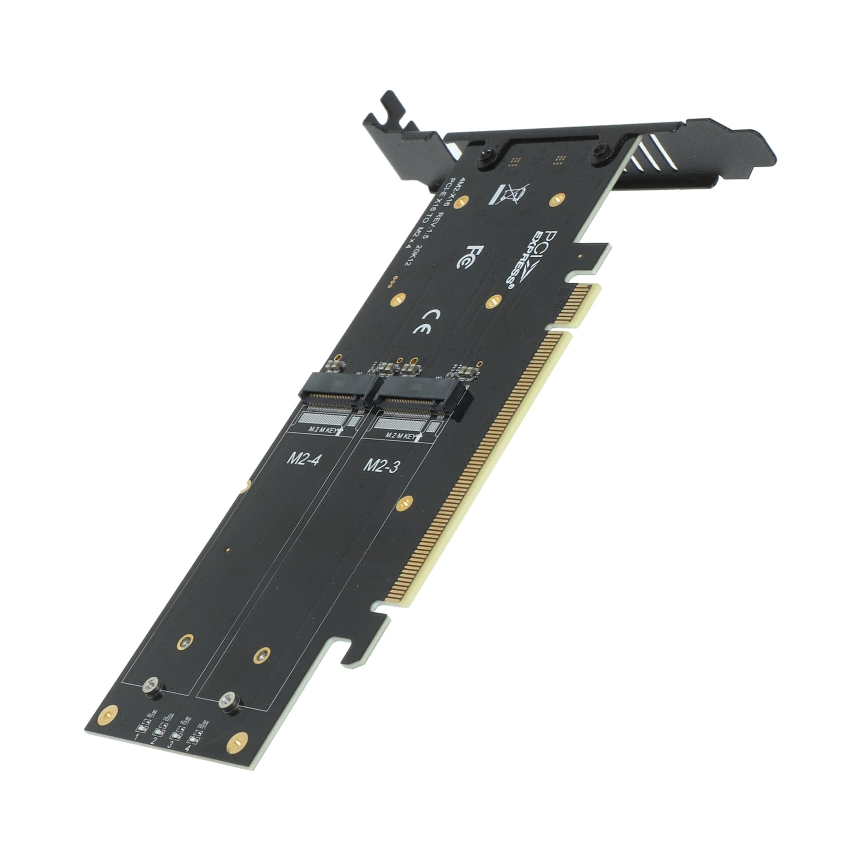 SMASOLO Port Ssd to Pci Express Adapter Card Supports Multi-Drive Setup for High-Speed Data Transfer Compatible Bifurcation Motherboards Easy Installation for Computer Accessories