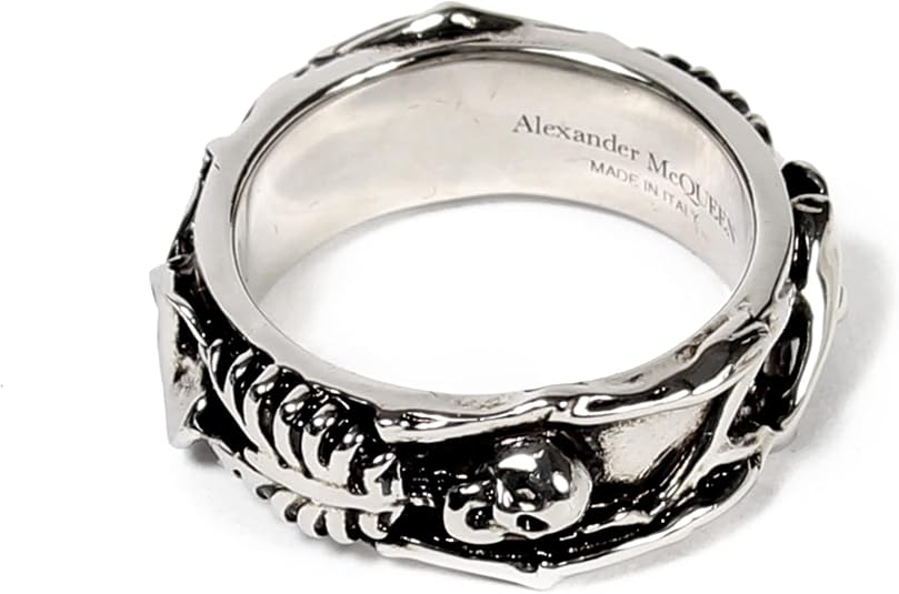 Amazon | [アレキサンダーマックイーン] メンズ DANCING SKELETON RING 