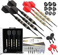 Vista 1 de CUESOUL JAZZ PLUS Dardos de punta de acero 0.74 oz con AK5 Dardos de vuelo y todos los accesorios de dardos