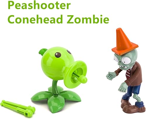 Miniatura 3 de JHESAO 2 piezas de juguetes de acción de Plantas y Zombis, figuras de zombis PVZ, juguetes de la serie 1 y 2, grandes regalos para niños y