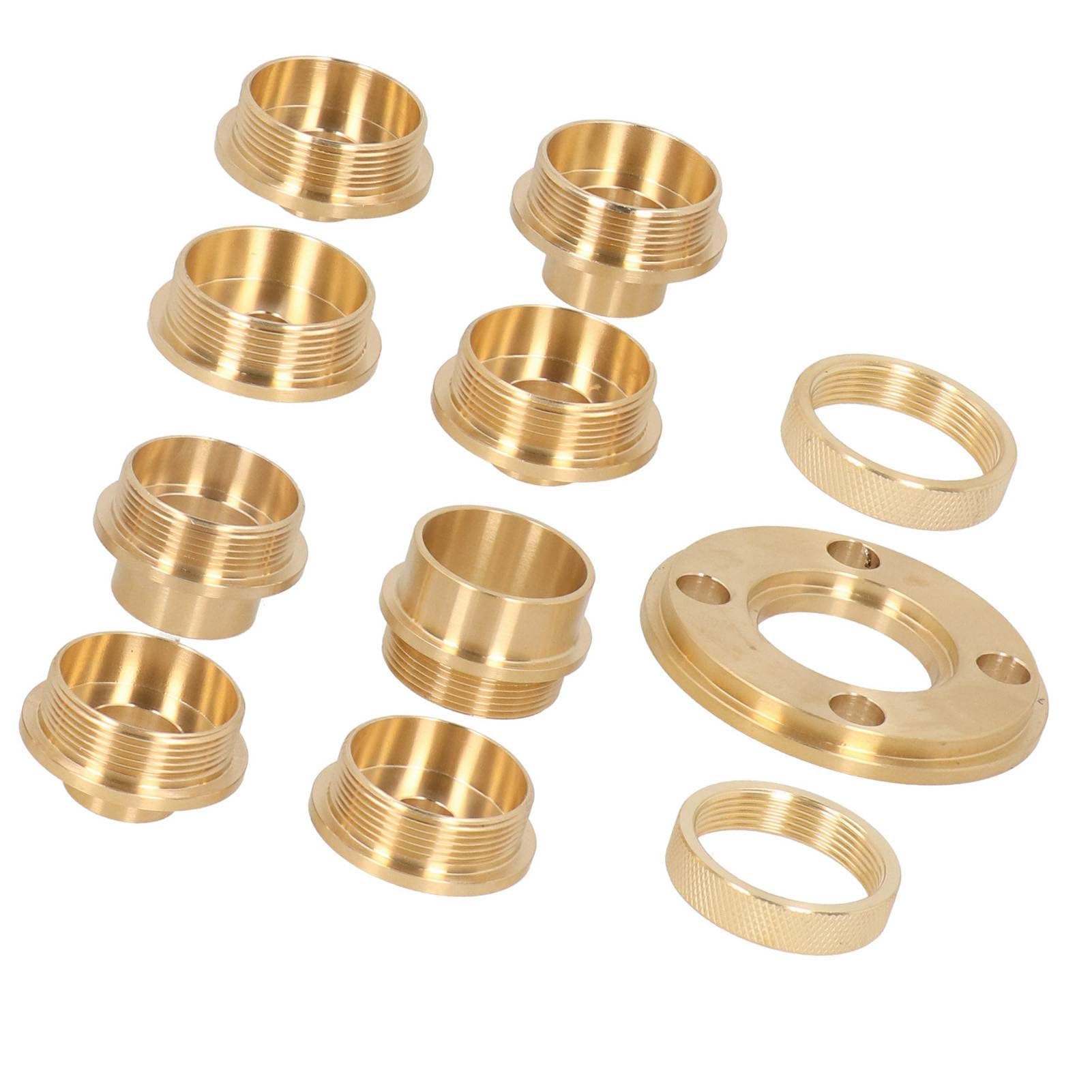 Kit guida per fresatrice 11 pezzi/set, kit guida per sagoma per fresatrice in ottone, con accessorio per fresa adattatore per controdado, per intaglio, a coda di rondine