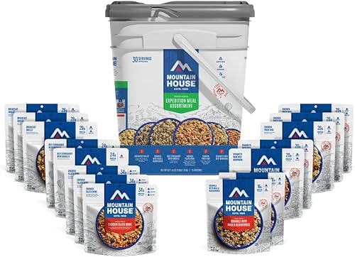 Miniatura 3 de Mountain House Expedition Bucket | Alimentos liofilizados para mochileros y campamentos | 30 porciones