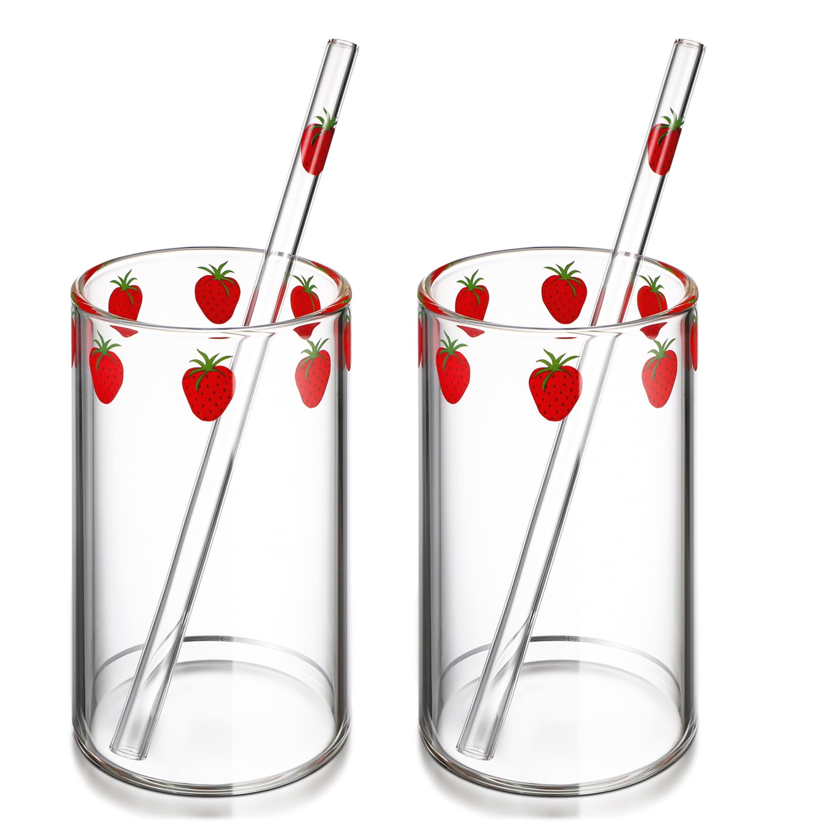 Tasse à fraise en verre transparent pour éviter les taches de café et lait
