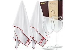 High-End 2-Pack Riedel Polishing Cloths: 23.5" x 20", Impeccable Wine and Glass Cleaning