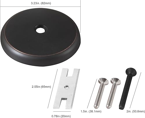 Miniatura 16 de Placa de desagüe de bañera de un solo orificio con tornillos a juego, fácil de instalar, cromado chapado Cromo chapado