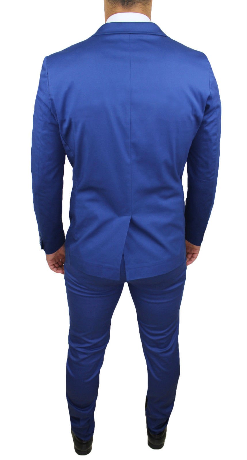 Abito Completo Uomo Blu Chiaro Collezione Sartoriale Slim Fit Vestito Elegante Cerimonia 100% Made in Italy