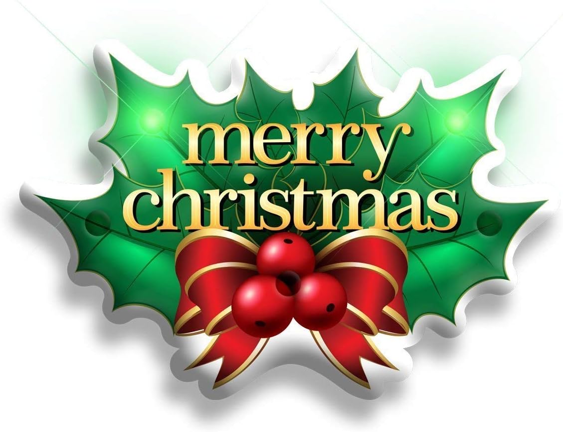 Merry Christmas Holly Flashing Body Light Lapel Pins Festive Red & Green Light-Up Holiday Badge for Parties and Parades