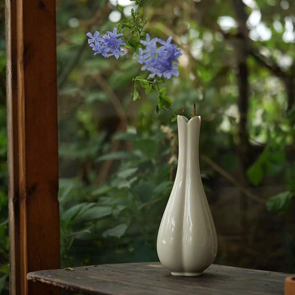 Trockenblumen-Keramikvase, grüne Pflanze, Neuer chinesischer Stil, Arbeitszimmer, Teeraum, humanistische ästhetische Dekoration