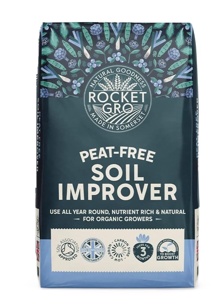 50L Peat-Free Soil Improver, Multi-Purpose Compost, Premium Natural Blend for Organic Growing, Ideal for Beds, Borders & Vegetable Gardens