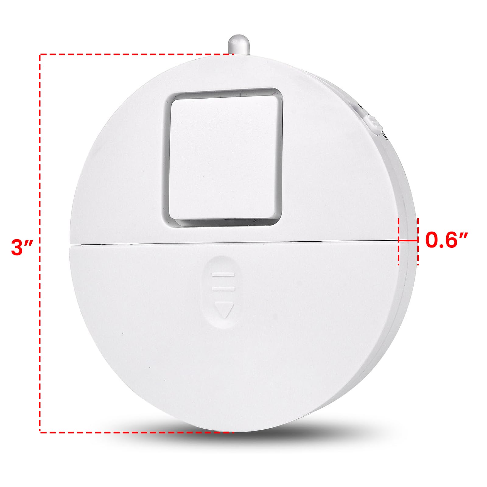 Sistema de alarma de ventana, paquete de 4, alarmas ultra fuertes de 120 dB con sensores de vibración avanzados, alarmas de seguridad de ventana para detección de roturas de vidrio, cuenta con