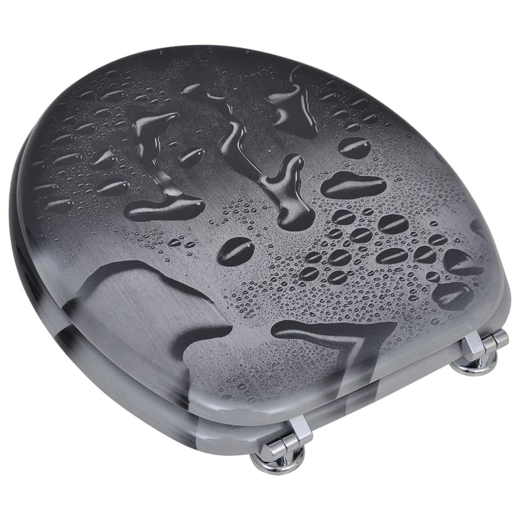 Sedile WC con coperchio a goccia d'acqua lunetta sedile WC 02_0002886
