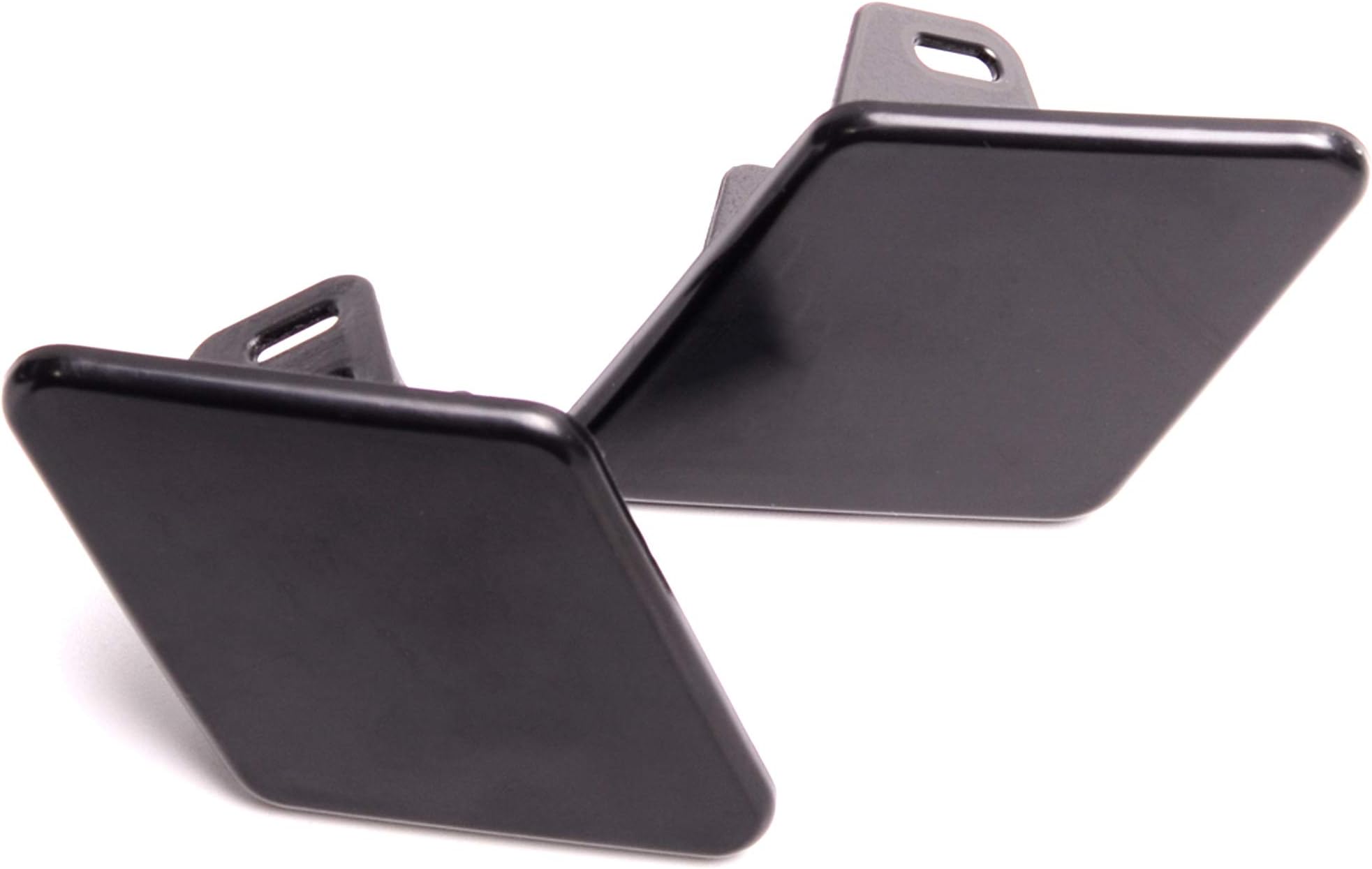 Front Headlight Washer Cover Nozzle Cap 1 Pair Flat Black 61678031307 61678031308 Compatible With BMW 3 Series E90/E91 2005-2009