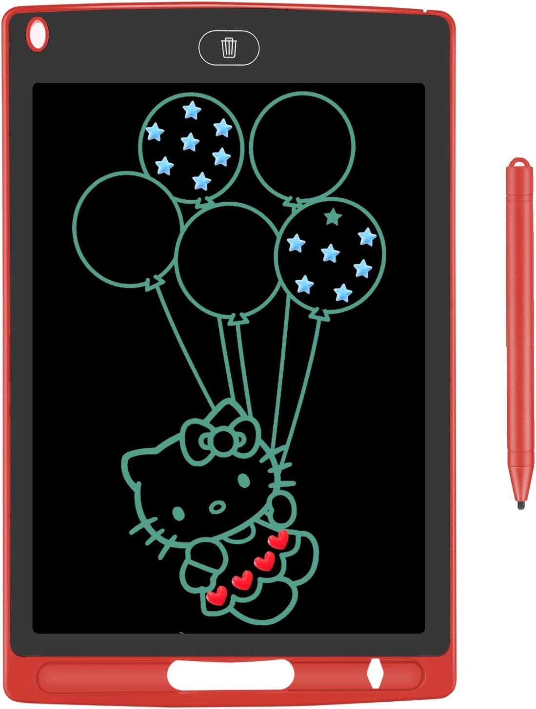 LCD Writing Tablet,Drawing Board, Doodle Board for Kids Gifts,Adults Personal Message Board Memo and Office (8.5, Red)