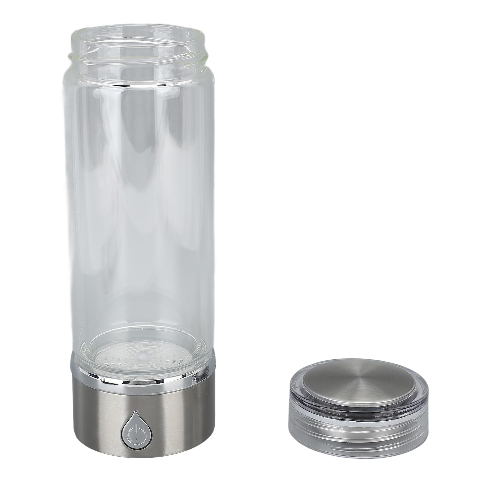 Kubek Zdrowotny Bogaty w Wodór, Wydajna, Podwójna Szklana Butelka na wodę bogatą w Wodór ze Stali Nierdzewnej 420 Ml 1200 do 1500 PPB (Generic7og2bre0qa-12)