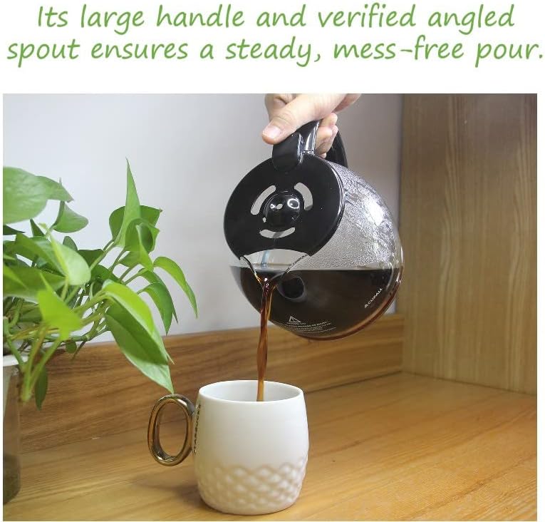 Miniatura 7 de Mr Coffee - Jarra de repuesto compatible con cafetera Mr. Coffee de 12 tazas, mango negro