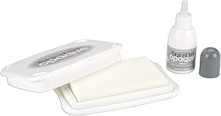 StazOn Opaque Solvent Ink Kit-Cotton White