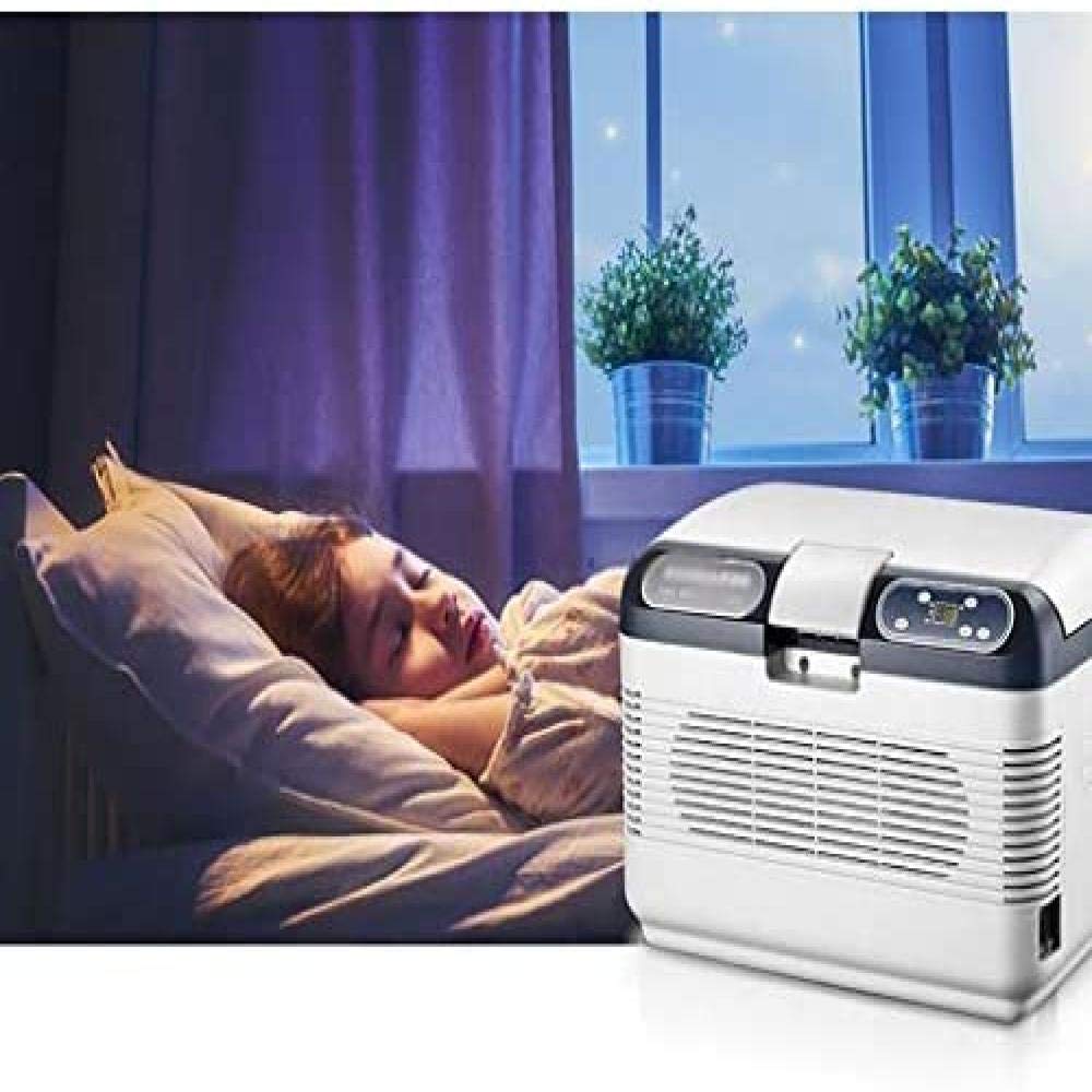 ZLM Frigorifero per Auto Mini frigo Frigorifero e riscaldatore, congelatore Super Silenzioso per Veicoli CC 12V 24V CA 220V Mini frigo per Auto 12L (12V / 24V / 220V)