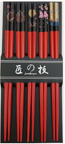 Miniatura 3 de Juego de palillos de JapanBargain Brand Rojo