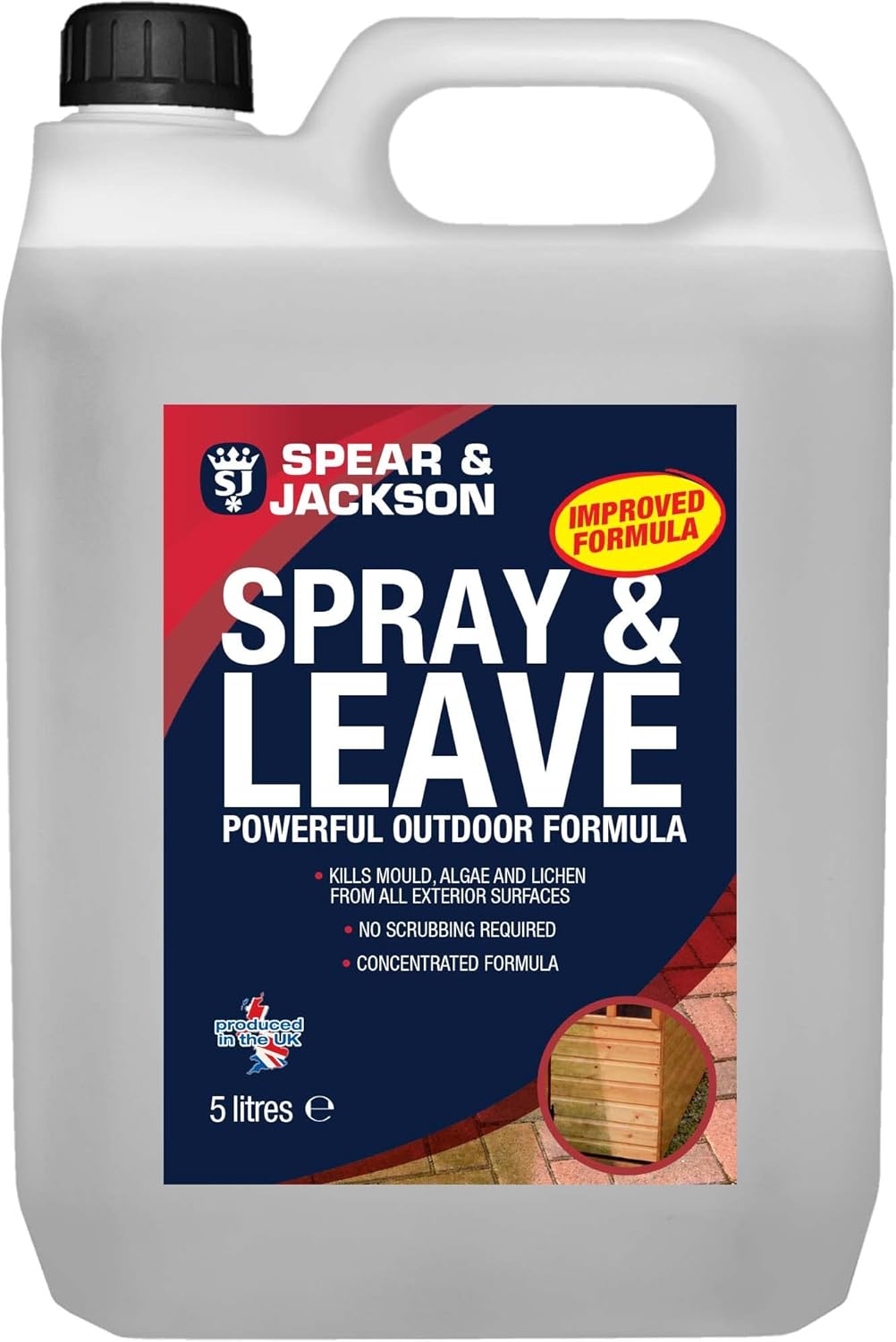 Spear & Jackson Spray and Leave Concentrated Mould, Algae and Lichen