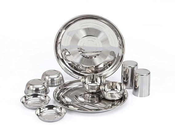 Kitchen Pro Stainless Steel Dinner Set Of 12 Pcs