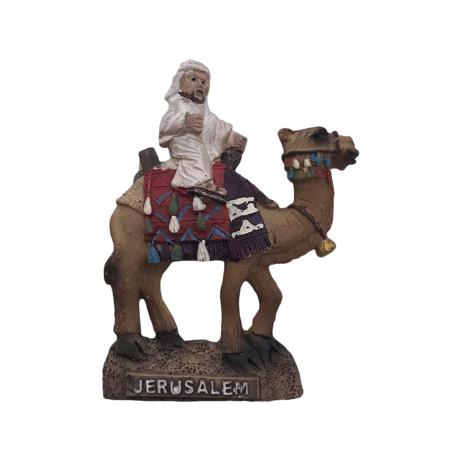 Magnete Frigorifero 3D Gerusalemme Con Cammello, Souvenir Da Viaggio In Resina Fatta A Mano, Decorazione Casa E Cucina, 5x7 Cm