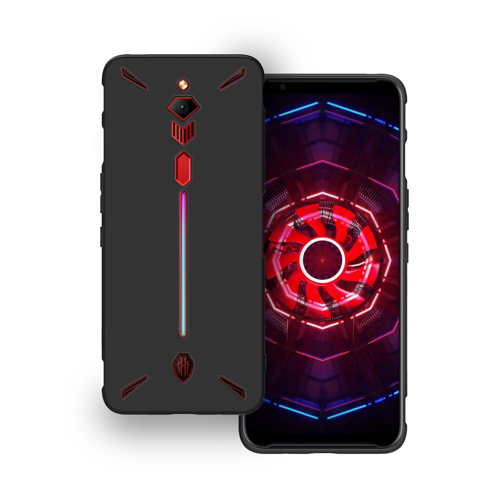Plus Protection Matte Finished Back Cover Case for Nubia Red Magic 3 | Rubberized TPU | Slim Thin Soft Matte Flexible Matte Touch Shockproof - Matte Black