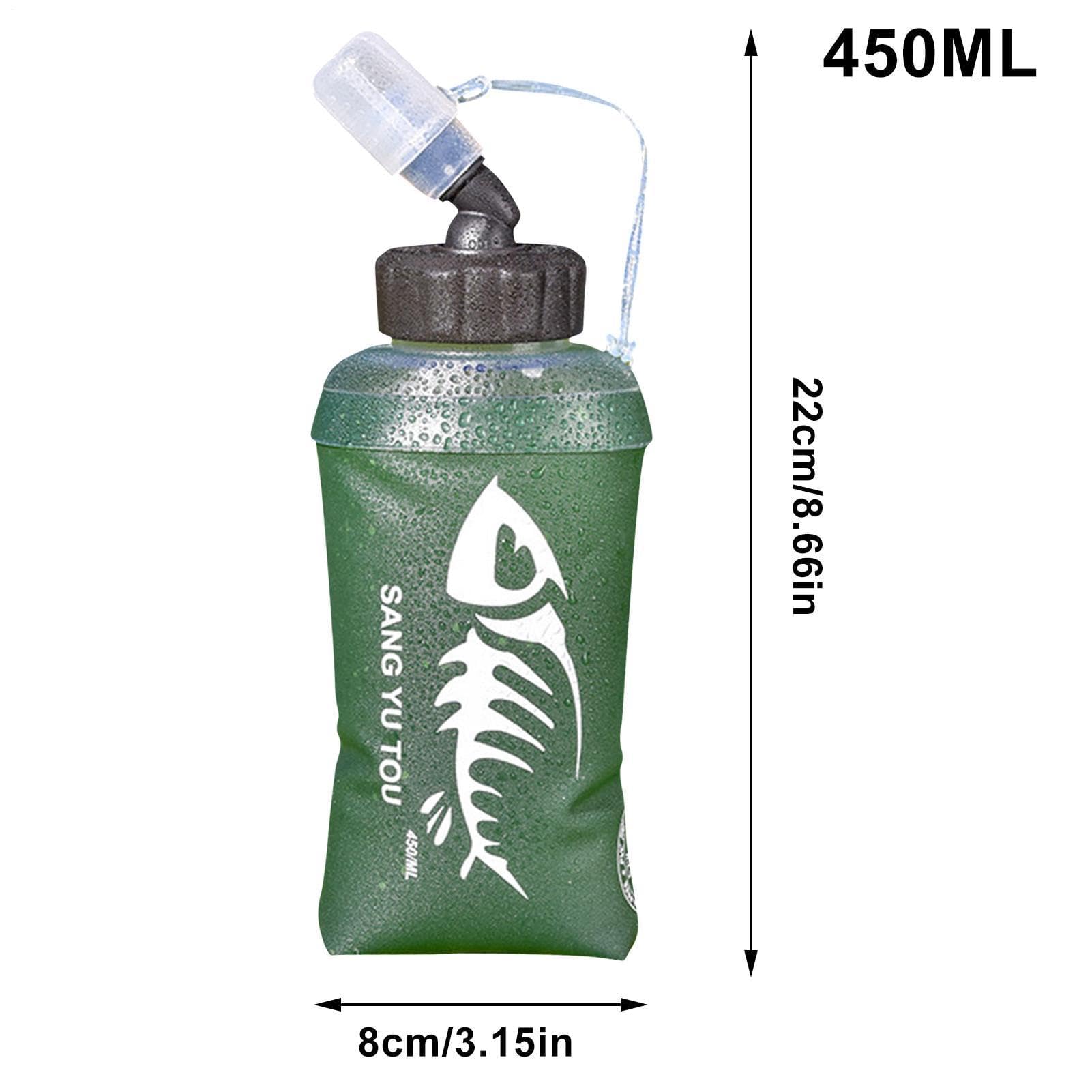 Botella blanda de poliuretano termoplástico, 450 ml, plegable y reutilizable