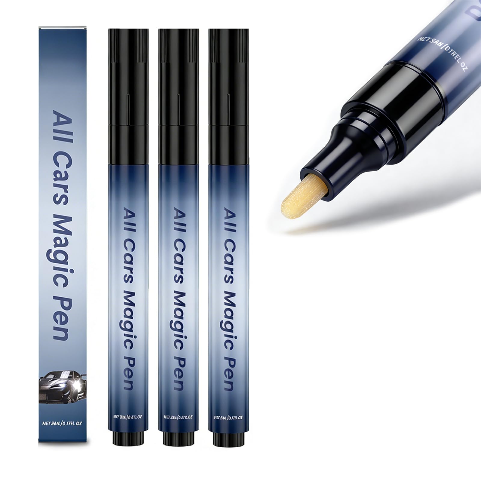 Penna Antigraffio Per Auto Riparazione Graffi Auto Moto Con Tecnologia Miscela Di Colori,Ripara Graffi Vernice In Modo Rapido,Trasparente Impermeabile,Adatto A Tutti I Colori Della Carrozzeria (3pz)