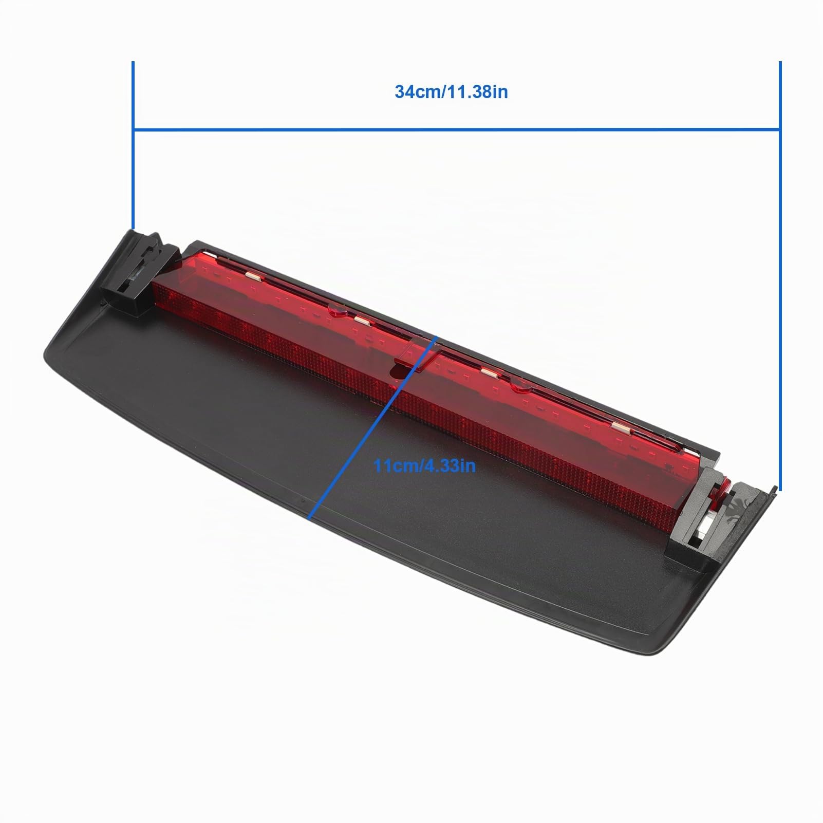 Troisième feu stop pour limusine van A4 B8 2008-2015 | verre rouge,centré en haut,remplacement du feu de stationnement,8K5945097 8K5945097A