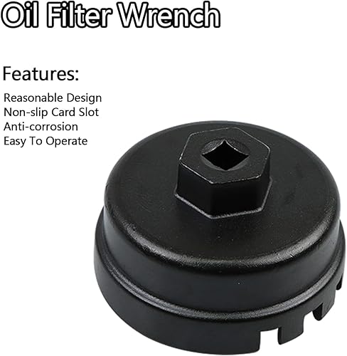 Miniatura 2 de HNeekyr Llave de filtro de aceite de 1.8L Herramienta de extracción de filtro de aceite compatible con Toyota Lexus Prius Scion CT200h para motor de