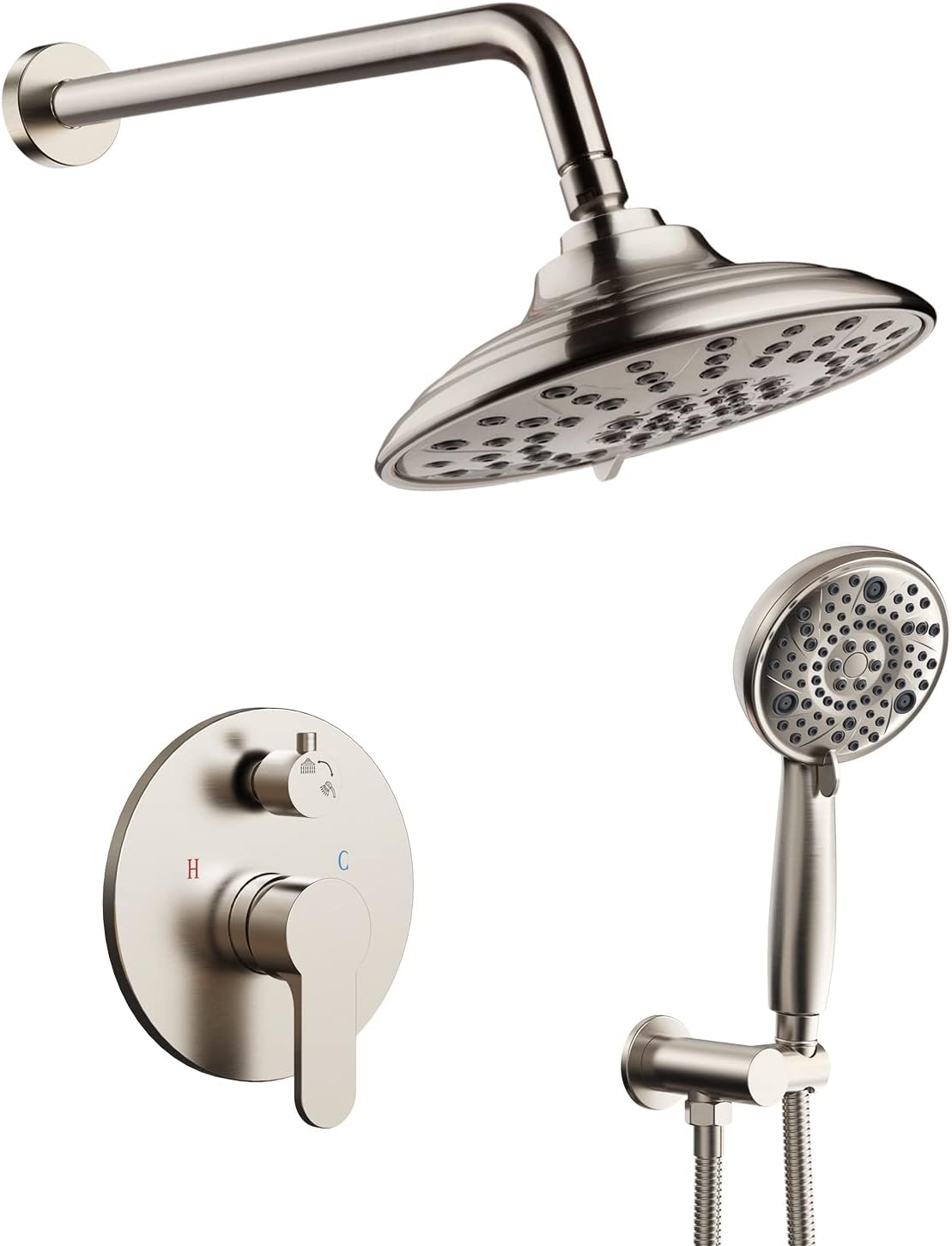 3Way Shower System Sets Faucet EMBATHER Overhead Shower Combo Set