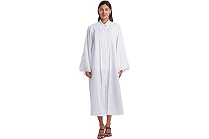 Unisex Matte Choir Robe for Church Baptism