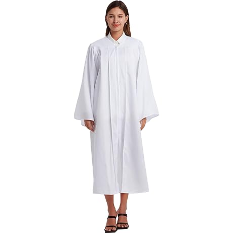 Unisex Matte Choir Robe for Church Baptism