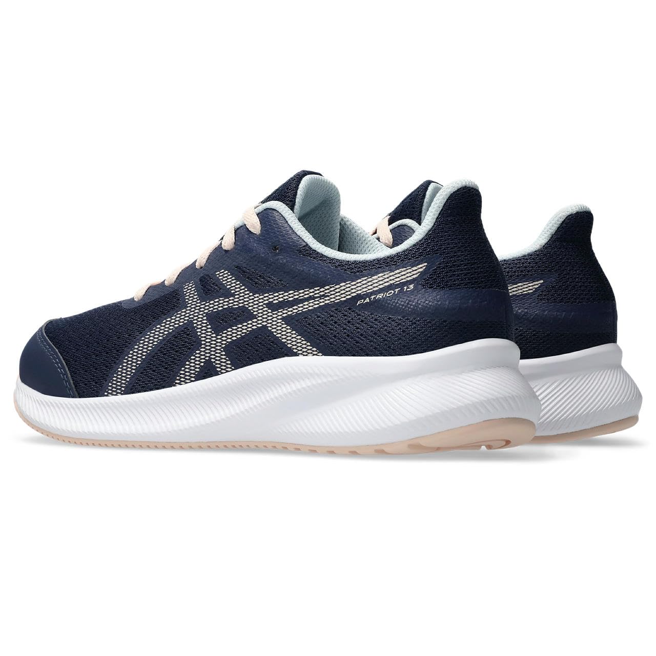 ASICS Patriot 13 Gs Laufschuhe Neutralschuh Kinder dunkelblau - Midnight/Pearl pink 39