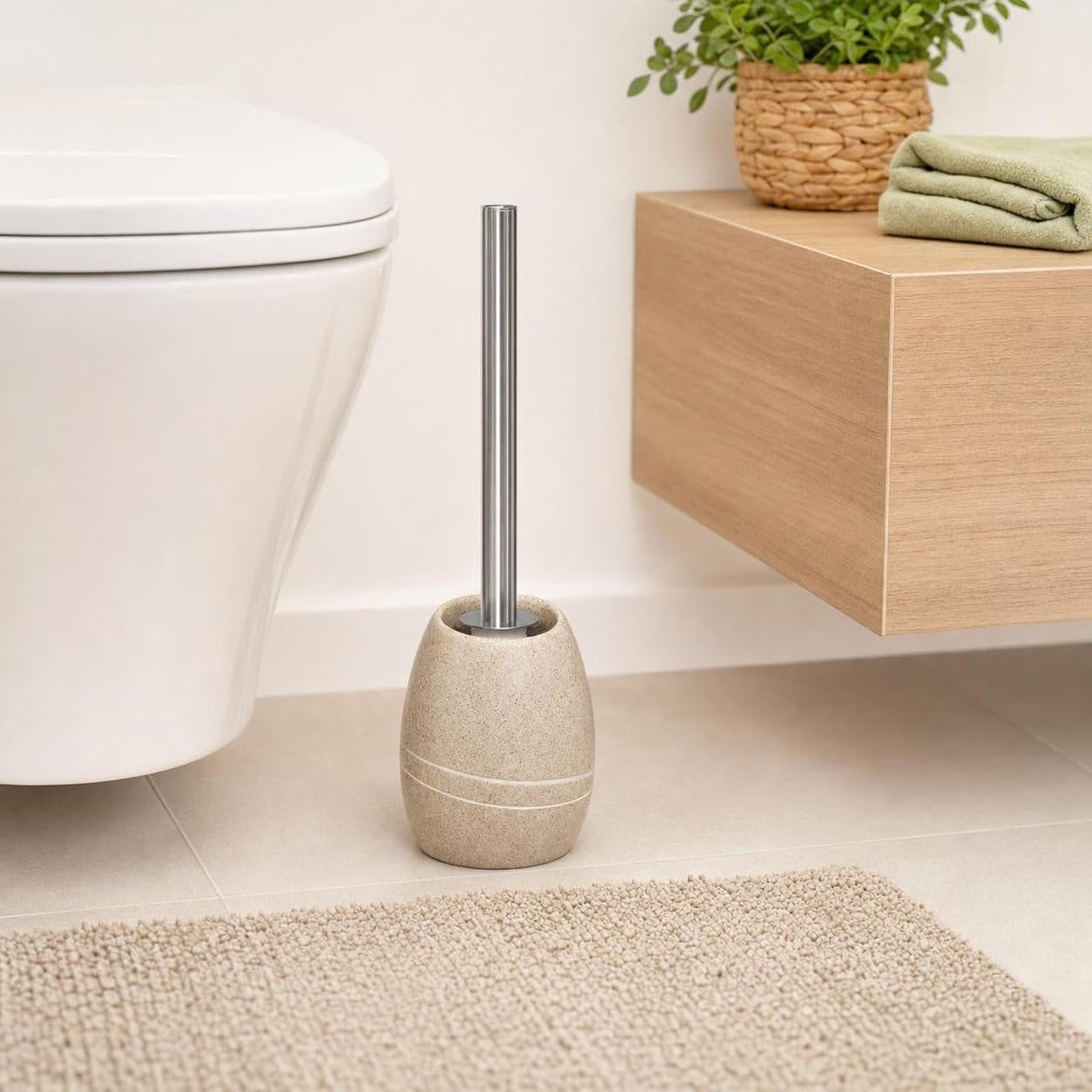 Kleine Wolke WC-Bürsten-Halter Stones Sandbeige
