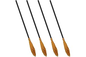 Harry Potter Broomsticks: Realistic Witch Cosplay Prop 4-Pack