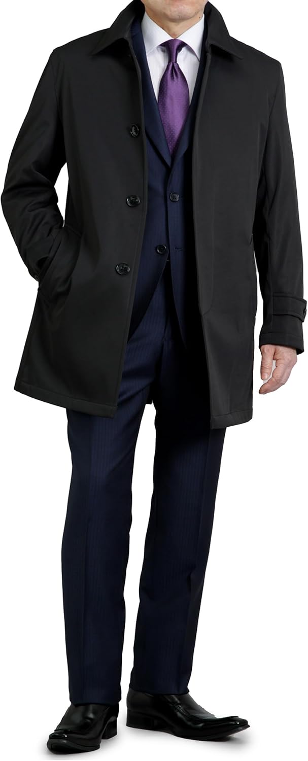 LARDINI ショートピーコート ウールメルトン ブラック 48 ラルディーニ