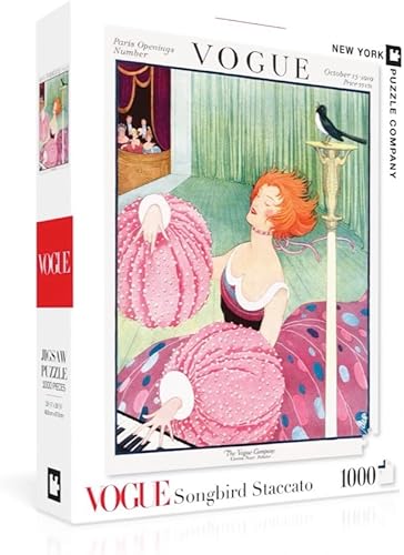 Miniatura 2 de New York Puzzle Company - Vogue Staccato Songbird - Rompecabezas de 1000 piezas