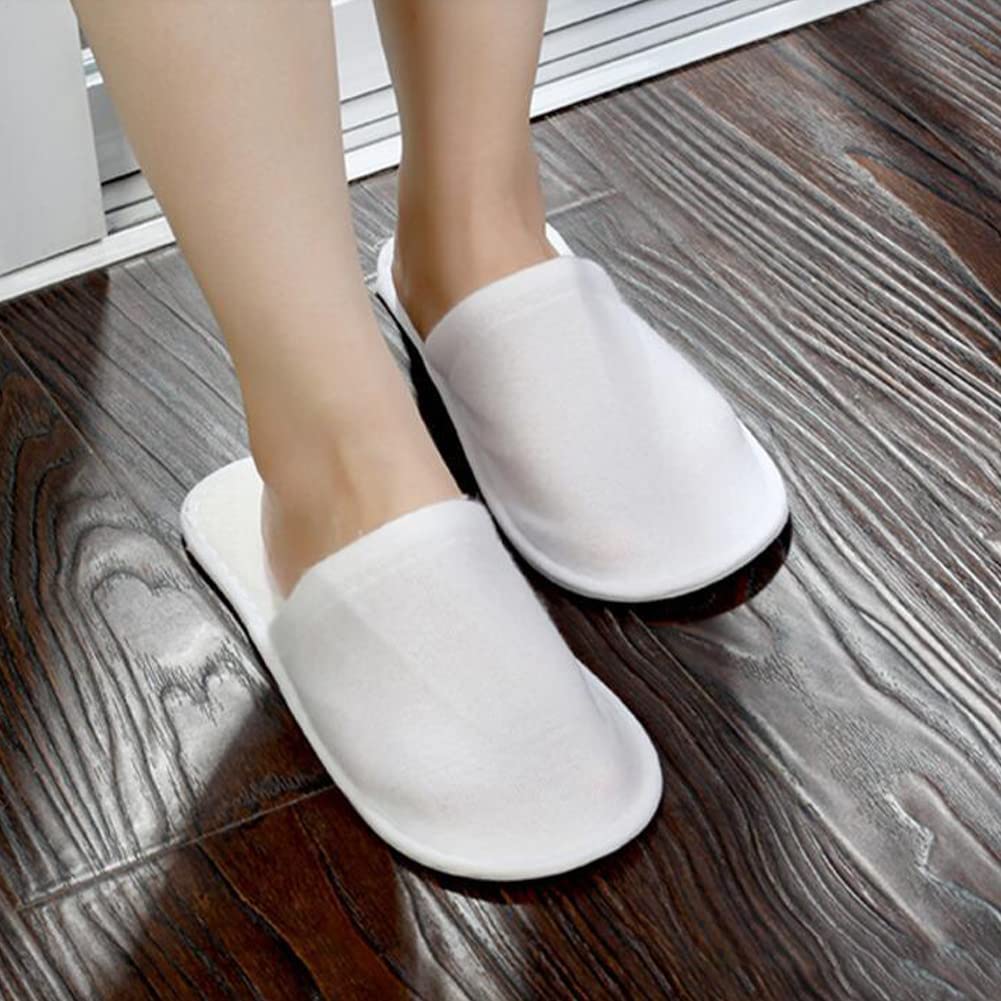 Pantofole Usa e Getta Antiscivolo, Pantofole Chiuse, Pantofole in Spugna Premium, Ciabatte Monouso per Hotel, Spa, casa, viaggi, unisex, lavabili, misura universale, 2 paia